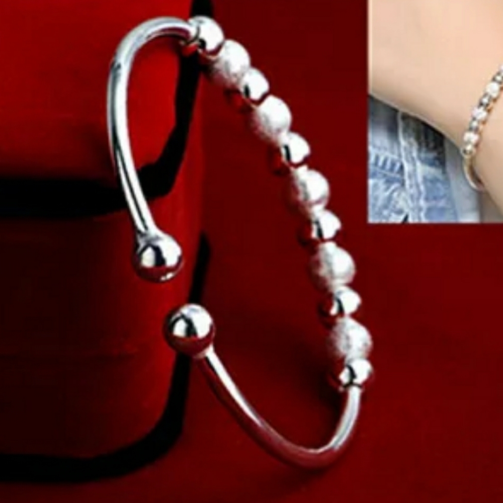 Trendy Silver Fashion Bangle
